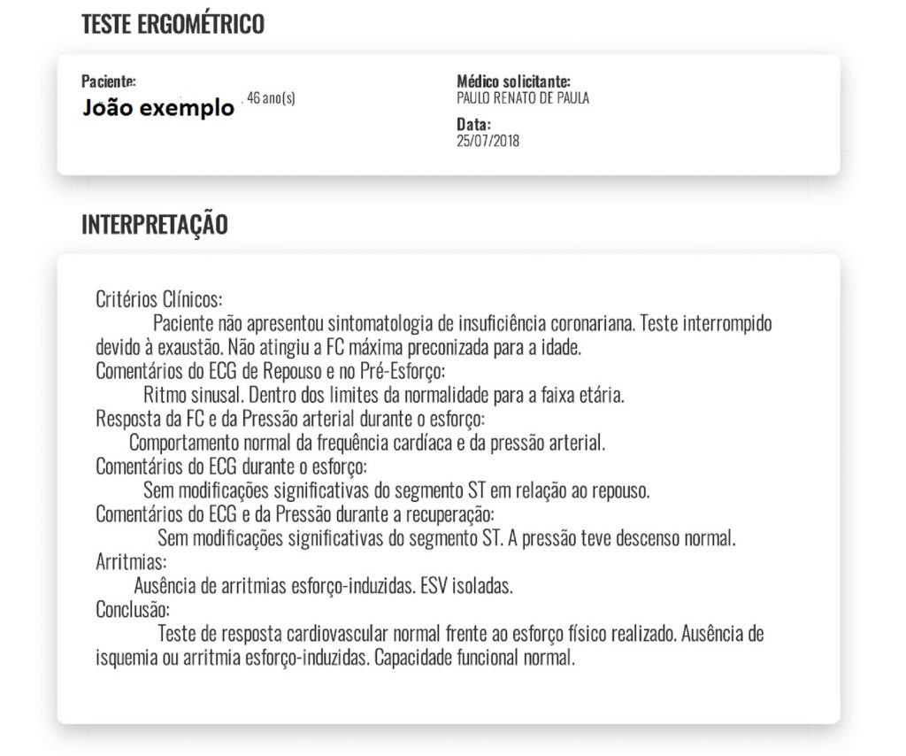 teste ergométrico