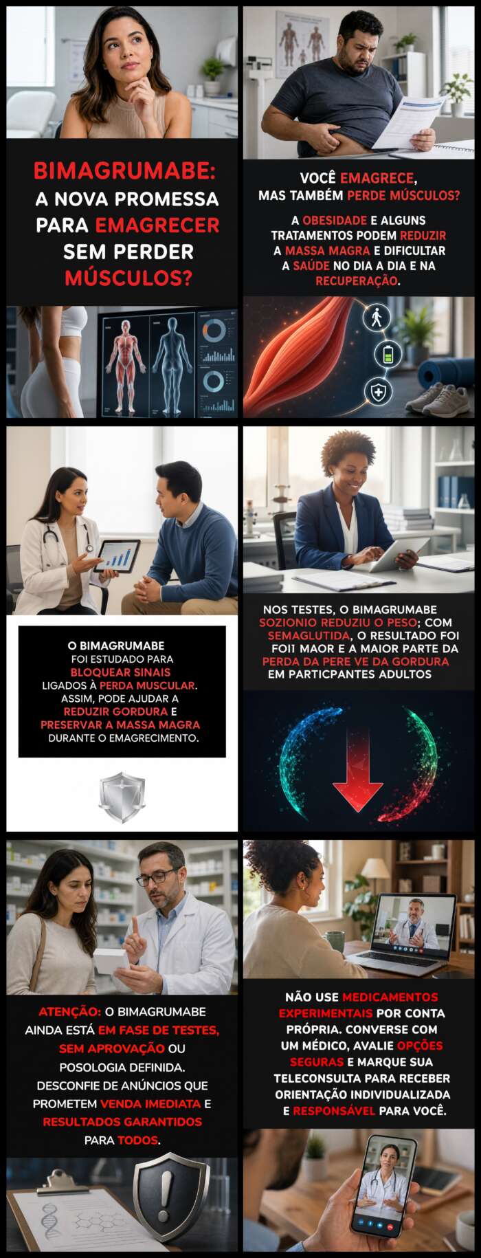 Infográfico sobre bimagrumabe