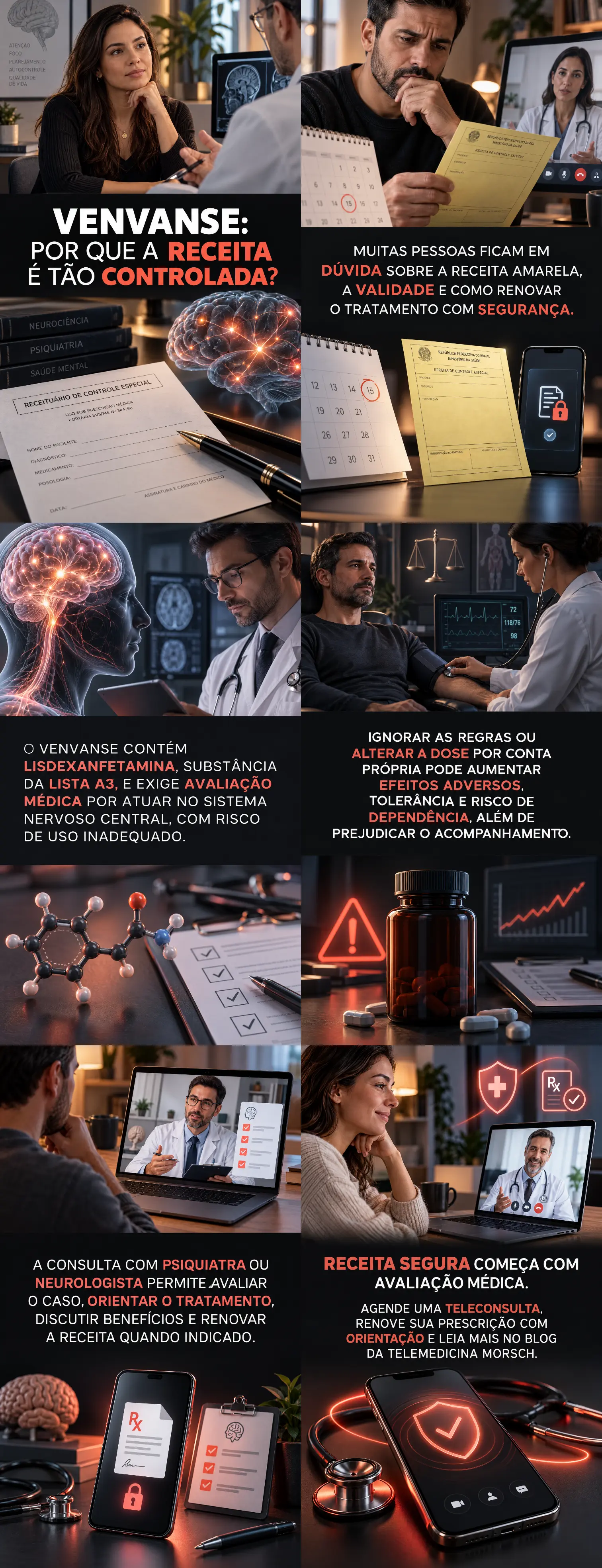 Infogr&aacute;fico sobre como conseguir receita de venvanse