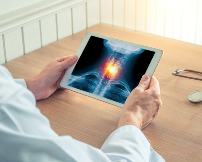 Qual profissional realiza o laudo a distância na empresa de telerradiologia?