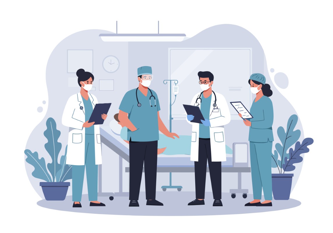Hospital com segurança do trabalho