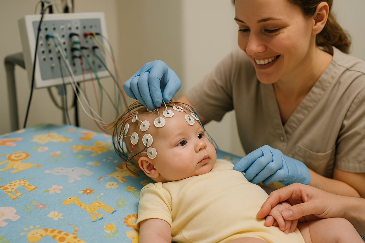 Existem três tipos de eletroencefalograma EEG infantil