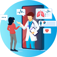 Teleconsulta – anotar sintomas, fazer diagnósticos presuntivos