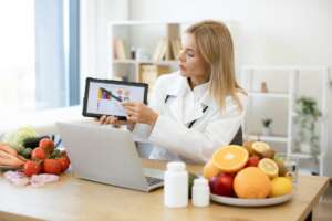 Consulta médica nutricionista