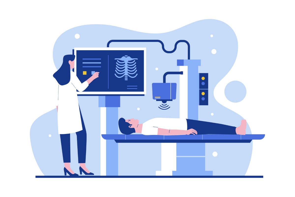 Exame radiografia