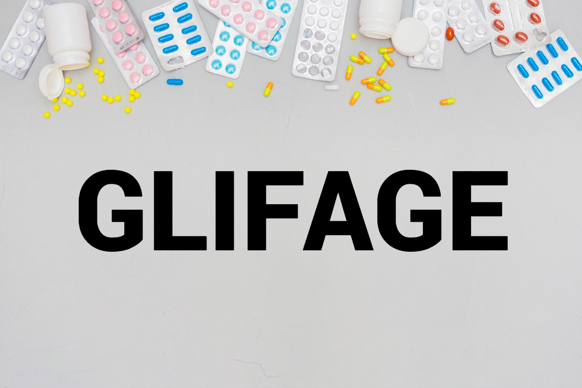 Glifage é o nome comercial de um fármaco à base de cloridrato de metformina Glifage