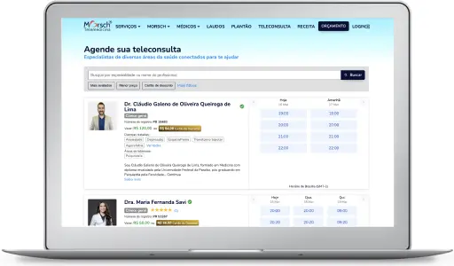 Marcar tele consulta